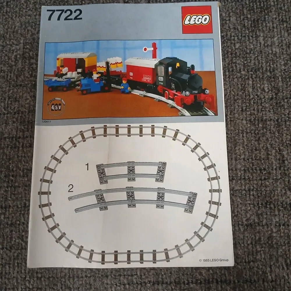 LEGO 7722 Steam Cargo Train Locomotivr RR Vtg Instruction Original Manual Only